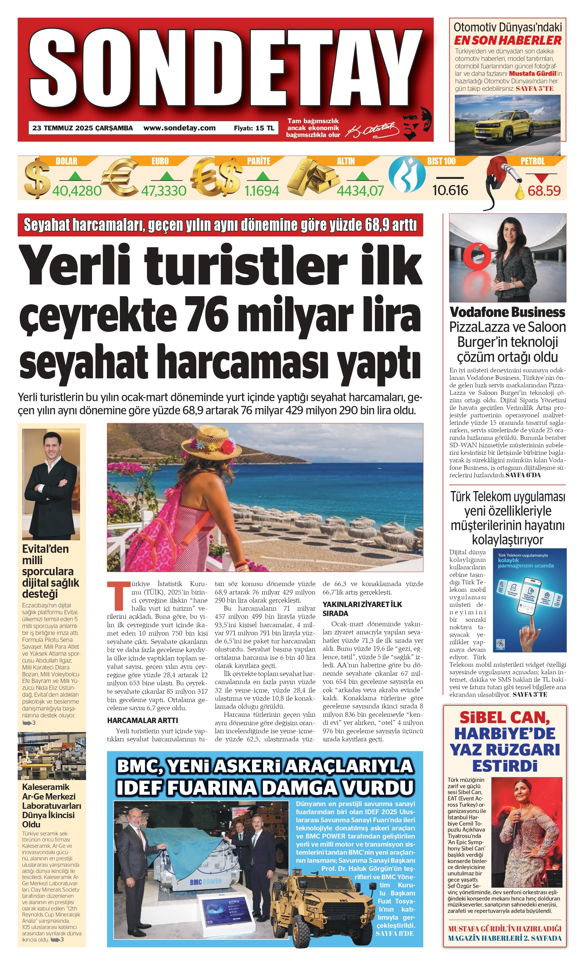 23 Temmuz 2025 – Çarşamba