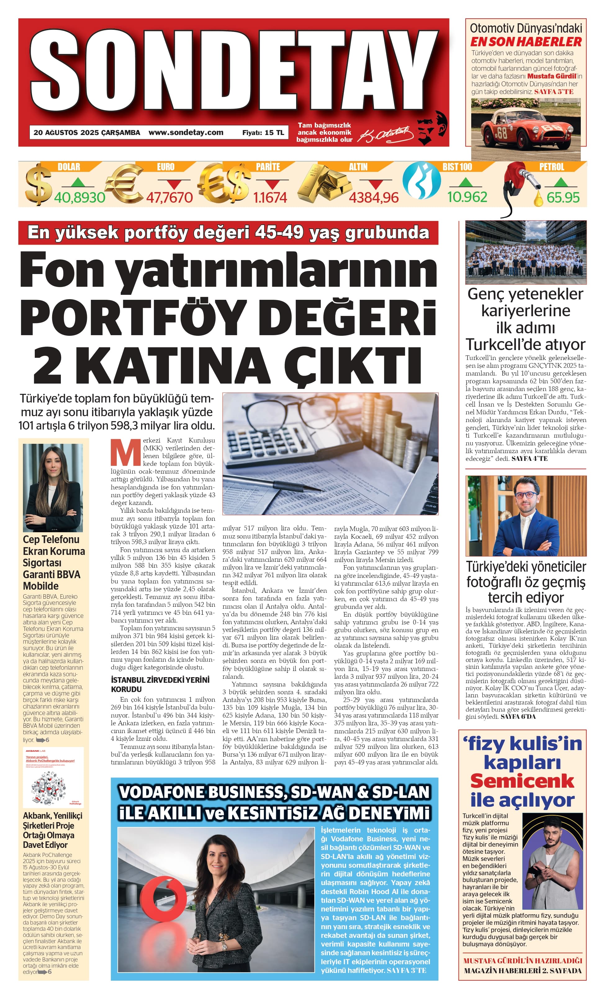 20 Ağustos 2025 – Çarşamba