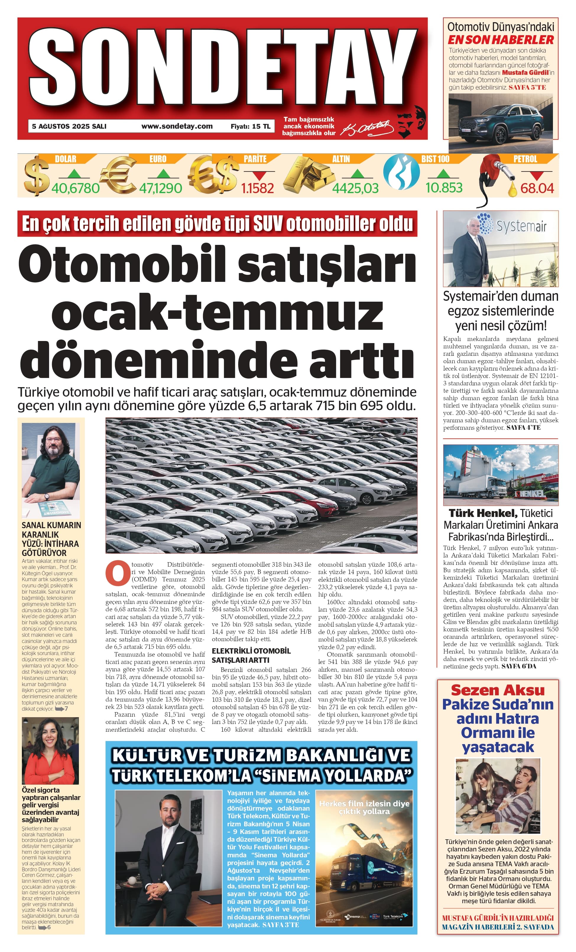 5 Ağustos 2025 – Salı