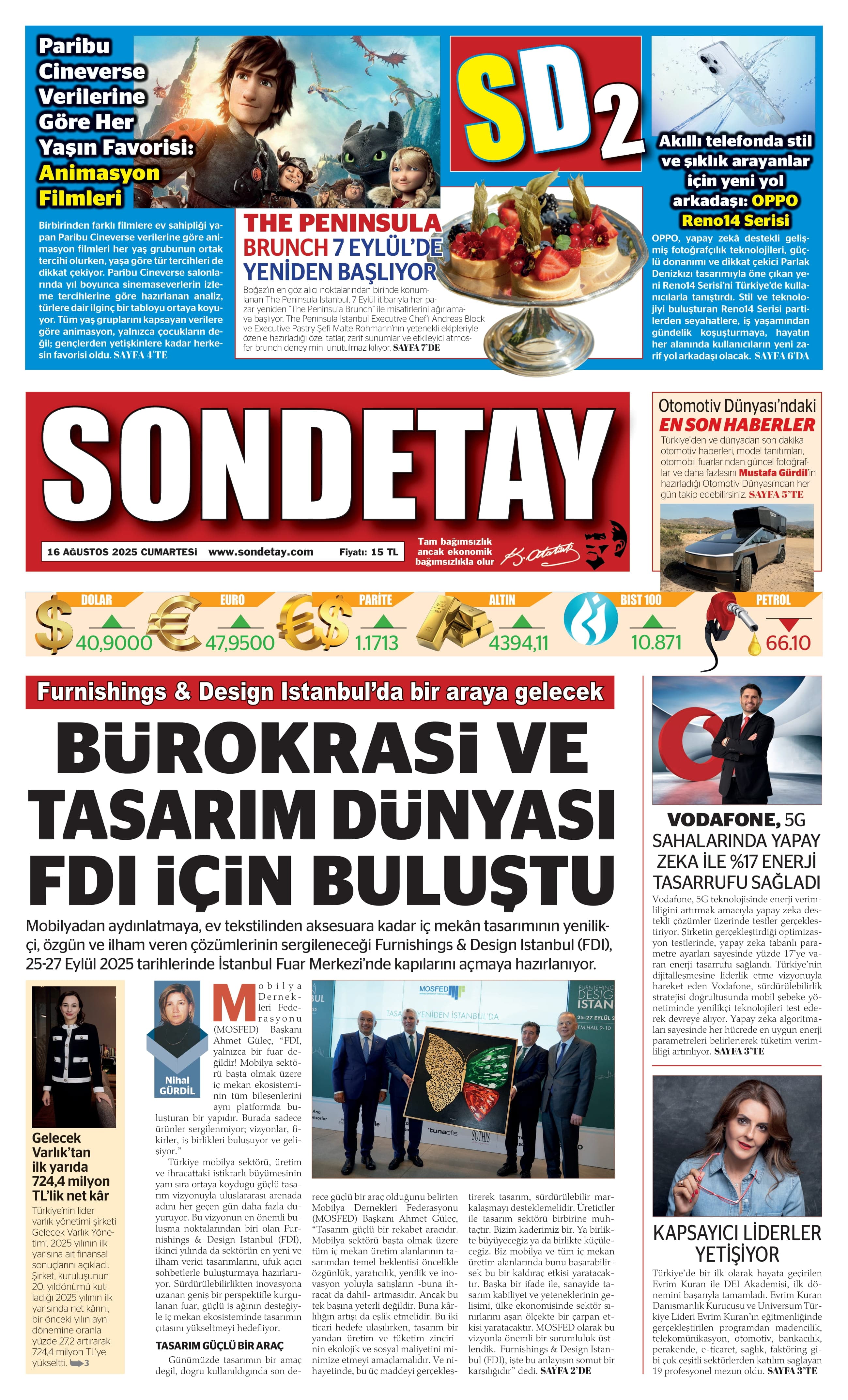 16 Ağustos 2025 – Cumartesi